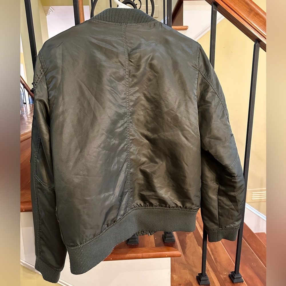Army Green Bomber Jacket - Picture 2 of 2
